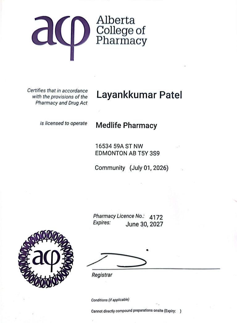 Pharmacy License